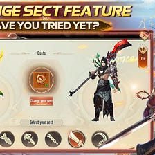 HAVE YOU TRIED THE CHANGE SECT FEATURES?