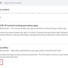 Appmaker Apps — Completing the Play console Data Safety Form
