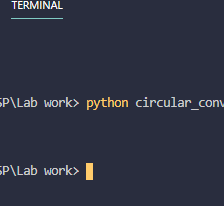 Circular Convolution using python