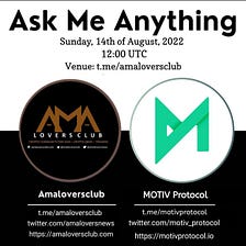 Recapitulation of MOTIV Protocol PROJECT AMA event held at AMA LOVERS CLUB.