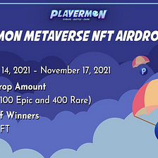 Playermon Metaverse x CoinMarketCap Airdrop Event!