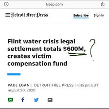 The $600M Flint Settlement Is Further Insult On Grievous Injury.