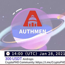 Authmen AMA in CryptoPHD community