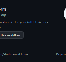 Managing CI/CD on Terraform with GitHub Actions workflows.