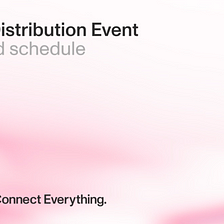 Token Distribution Event Schedule
