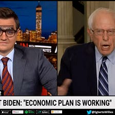 Bernie Sanders praises Biden’s economy as he scolded the media for failed working-class coverage.