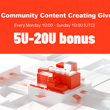 BOOM Community Contents Creating Giveaway