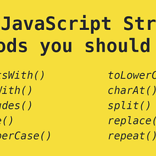 10 JavaScript string methods you should know