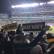 Today is my favorite holiday, Army — Navy game.