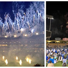 Comparing LA to NYC through the lens of baseball stadium firework shows