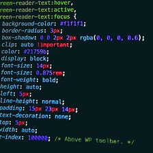 Our custom CSS encapsulation, story and code reveal