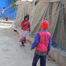 Giving Eye Exams To Homeless Children