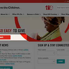 UX Review: Save The Children Website