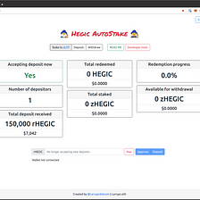 Hegic AutoStake Launch