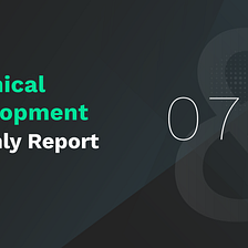July Technical Development Monthly Report