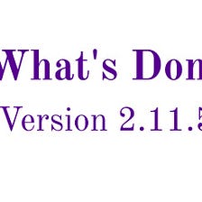 Whats Done 2.11.9