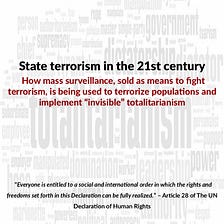 State terrorism in the 21st century