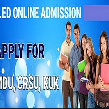 B.ed online form for B.ed Course Admission.