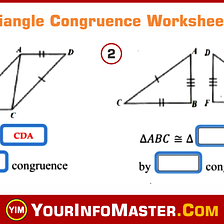 Triangle Congruence Worksheet — Your Info Master