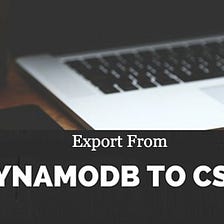 Export data from DynamoDB