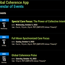 Global Coherence Oct 2022