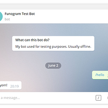 Funogram: Writing Telegram Bots In F#