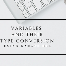 Variables and their type conversion using KarateDSL