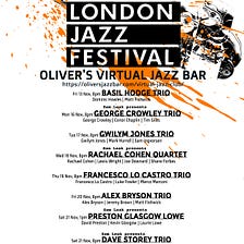 Artists’ Picks for the EFG London Jazz Festival 2020 [Online]