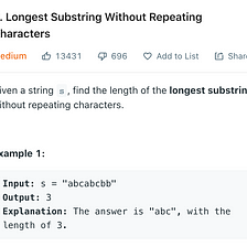 Solving Longest Substring with Repeating Characters Algorithm