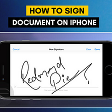 How to Sign a Document on iPhone?
