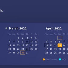 Token Distribution Calendar