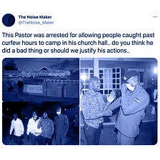 Was This Pastor Arrested for Allowing People to Camp in His Church Past Curfew Hours?