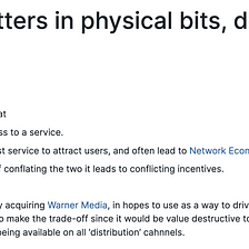 Distribution matters in physical bits, demand matters in digital bits.