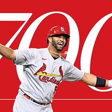 Albert Pujols — The St Louis Cardinals Baseball Player and new inductee to the 700 Home Run Club