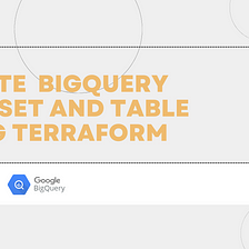 Create BigQuery dataset and table using terraform
