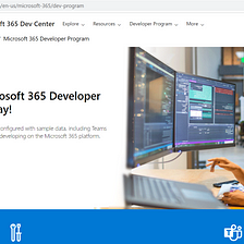 Microsoft 365 Developer Account