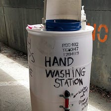 Public Works takes down citizens’ handwashing station in public garage
