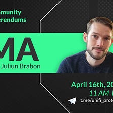 Community Referendums; an AMA with CEO Juliun Brabon