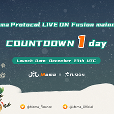 Moma Protocol will be live on Fusion network soon, supporting the mining of FSN, CHNG and other…