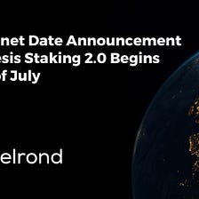 New Staking Opportunity and Mainnet Launch Preparation