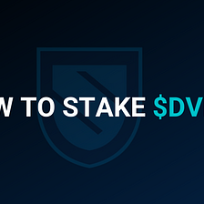 How to stake $DVPN tokens with Sentinel