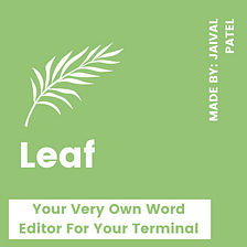 LeadThe Potential Next Big Word Editor That I Created Unconsciously