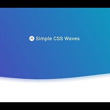 How to create a simple CSS wave with HTML & CSS