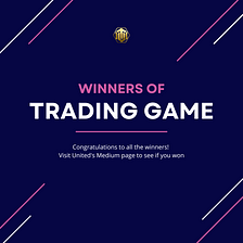 Winners Revealed! For UTED — SunSwap Trading Game