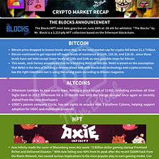 The Blocks: Crypto Market Recap
