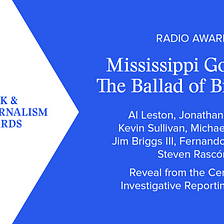 “Mississippi Goddam” from “Reveal” and PRX Wins 2022 RFK Journalism Award