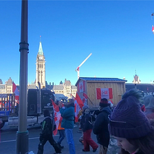 Learning about being Canadian: Freedom Convoy at Parliament Hill