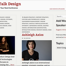One Year of Women Talk Design