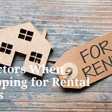 Michael Sico: 5 Factors When Shopping for Rental Units