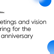 Greetings and vision sharing for the 5th anniversary of MediBloc